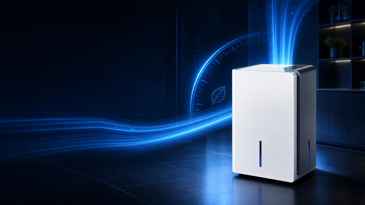 Aeocky dehumidifier efficiency scene for Energy Star savings