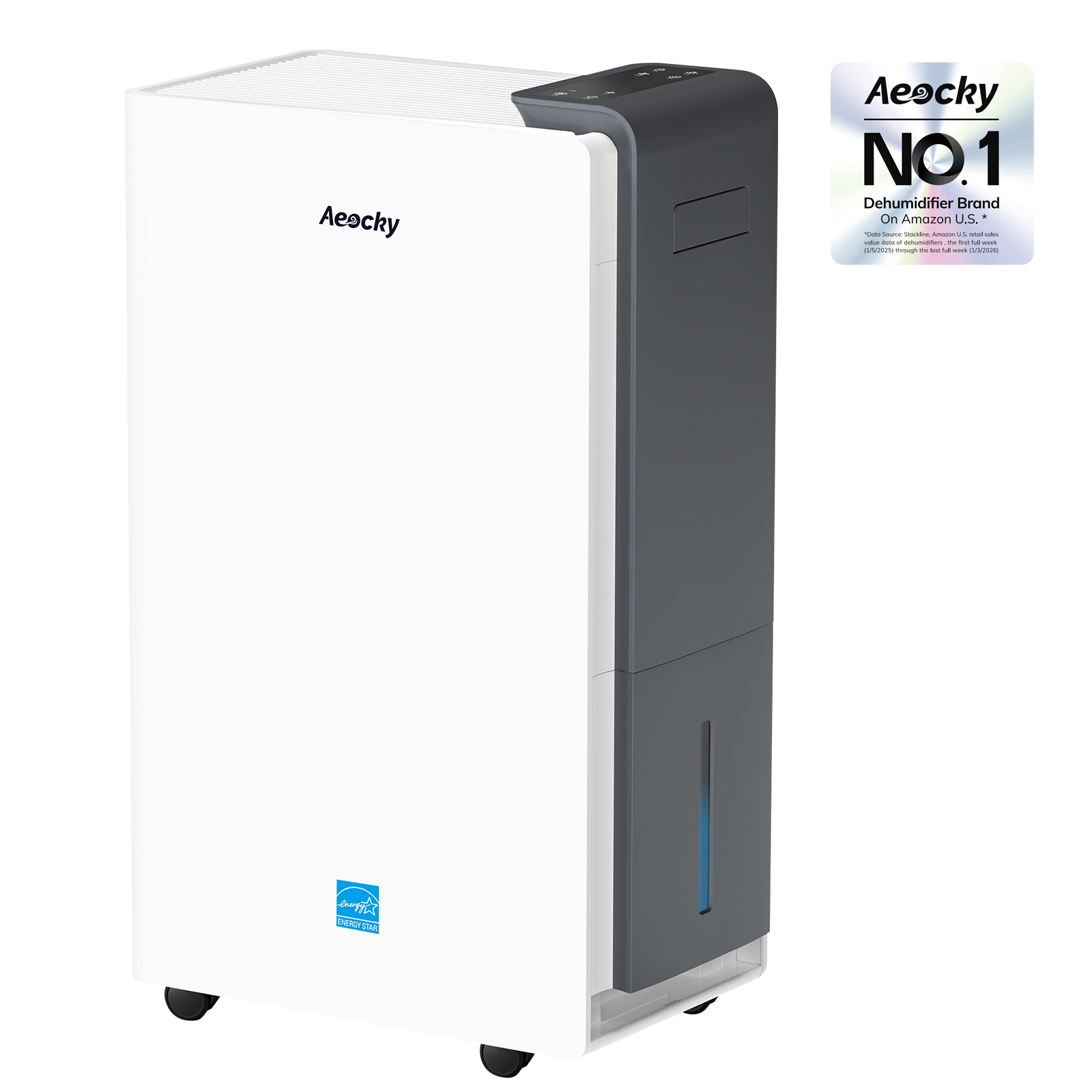 AEOCKY Dehumidifier Model Rhea-002 , Max 105 Pint/D(5500 Sq.Ft)