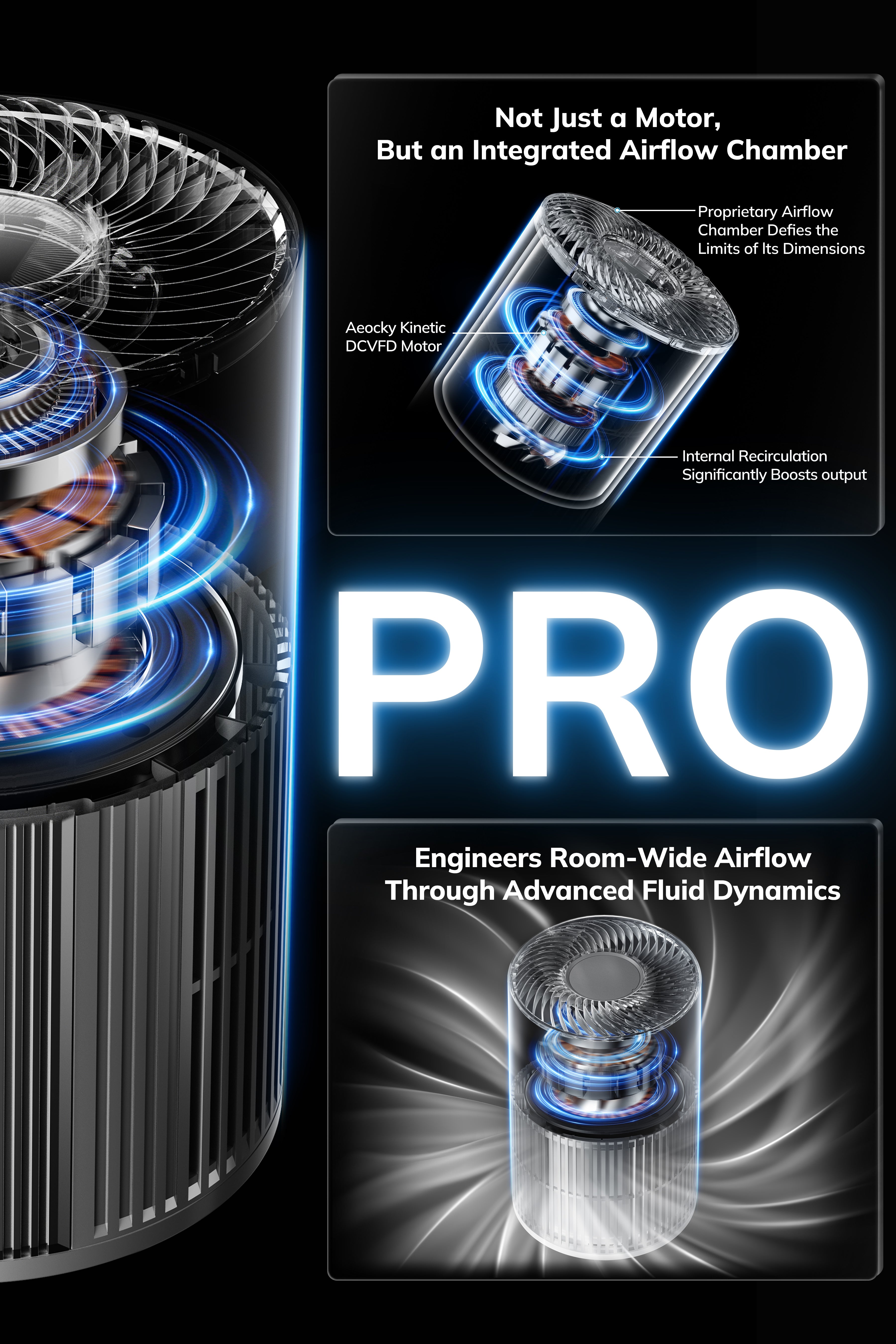 Aeocky Pandora Pro | Compact Air Purifier for Small Rooms