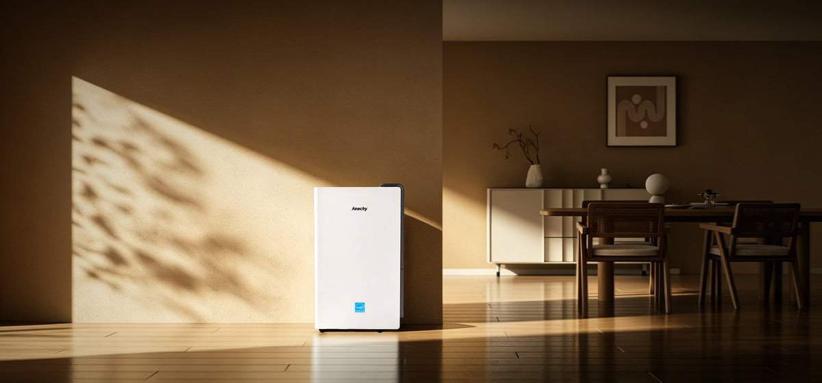 AEOCKY Rhea dehumidifier in a large living space