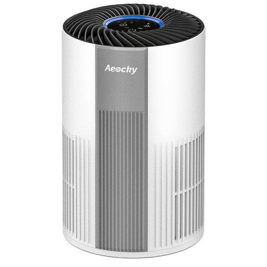 With Year Change 5-in-1 Washable Filter, AEOCKY Air Purifier for Home Bedroom Dorm, Portable Air Cleaner, Aroma Box, Quiet as Pink Noise, for Pollen Smoke Dust Pet Dander Odor Office Desktop