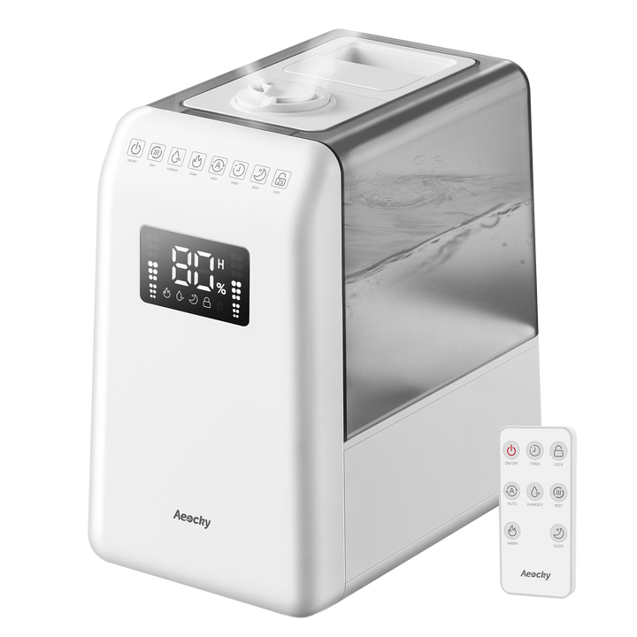 Aeocky MiraMix Warm & Cool Mist Humidifier for Large Rooms & Bedroom