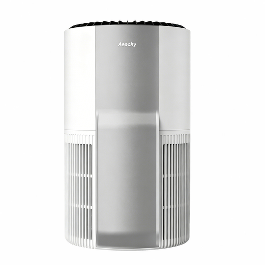 AEOCKY 4200 sq. ft. Energy Star Air Purifier, Proprietary YearChange Filter Tech, with Multi-Effect Filter, Washable Pre-Filter, Scent Capsule, Air Quality Monitor, for Home Large Room Bedroom Pets Odor (Luna Sliver)