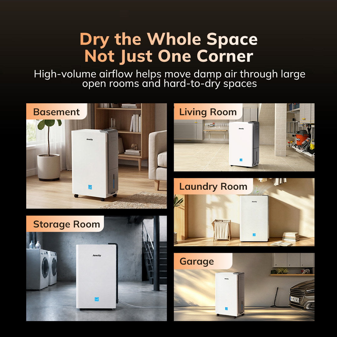 Aeocky Rhea | Energy Star Most Efficient Dehumidifier for Large Room