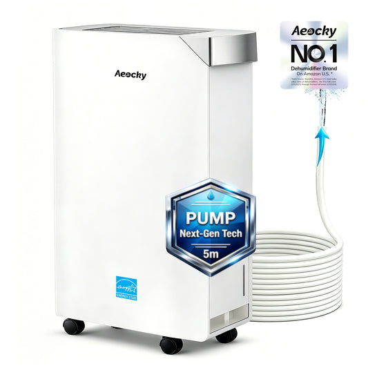 AEOCKY Dehumidifier Model Leo-002, Max 105 Pint/D (5500 Sq.Ft)